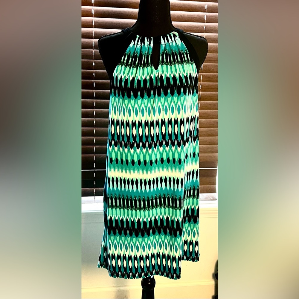 Apt. 9 Blue and Green Halter Midi Sundress